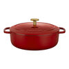Bellamonte, 23 cm oval Cast iron Cocotte red, small 2