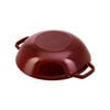 Specialities, 30 cm Cast iron Wok with glass lid grenadine-red, small 3