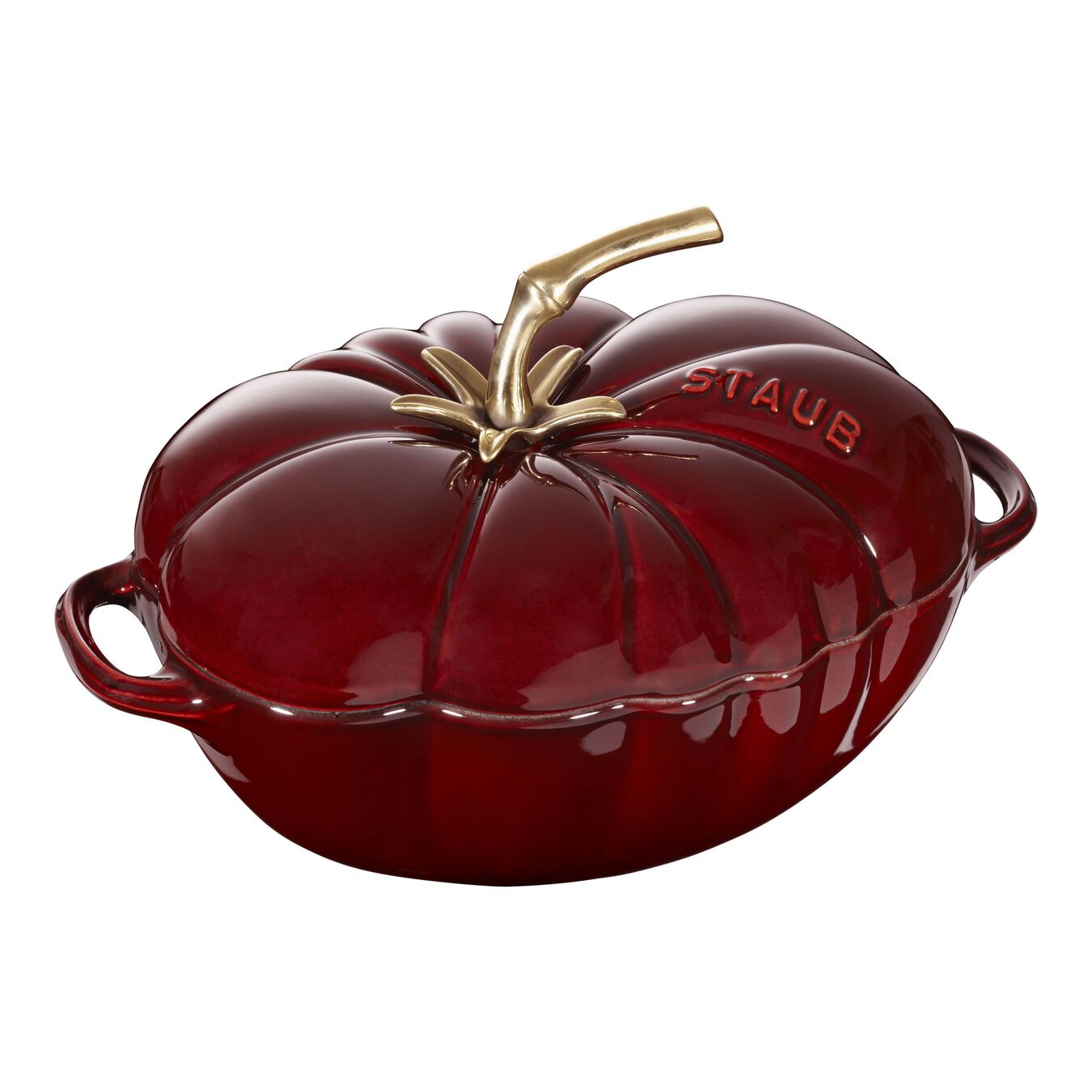2.8 l cast iron tomato Cocotte, grenadine-red - Visual Imperfections,,large 1