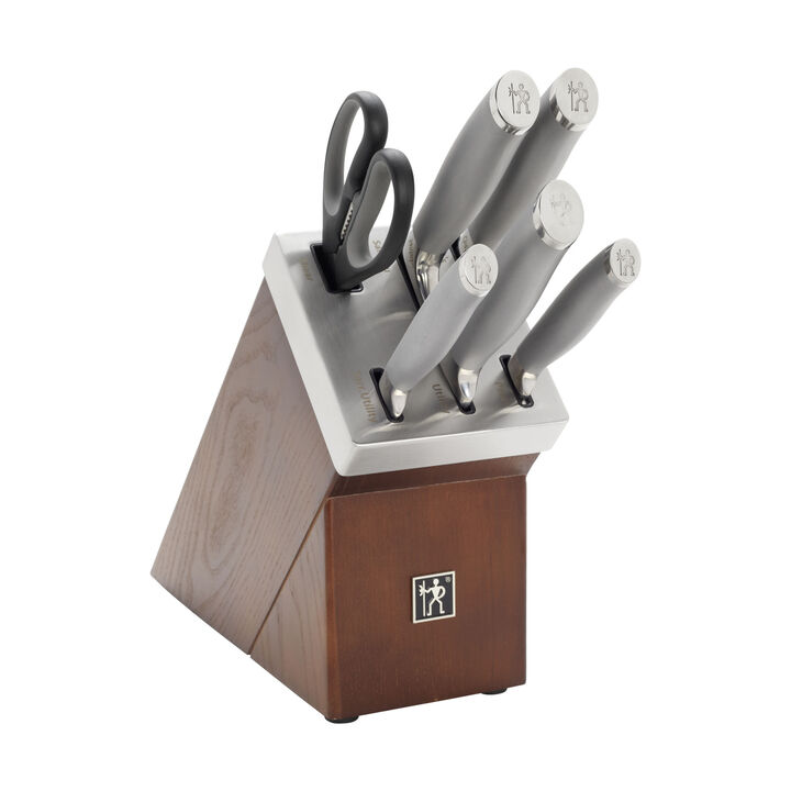 Modernist, 7-pcs, Knife block set, brown, large 4