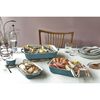 Ceramic - Rectangular Baking Dishes/ Gratins, 3-pc, Rectangular Baking Dish Set, Rustic Turquoise, small 2