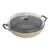 Cast Iron - Braisers/ Saut&eacute; Pans, 3.5 qt, Braiser With Glass Lid, Sesame, small 1