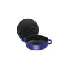 Braisers, 28 cm round Cast iron Saute pan Chistera dark-blue, small 2