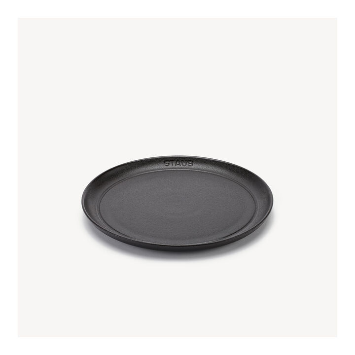 Dining Line, プレート フラット 22 cm, セラミック, ブラック, large 2