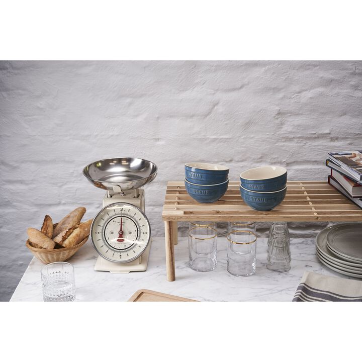 Ceramique, 12 cm / 4-pcs ceramic Bowl set ancient-turquoise, large 2