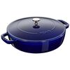 Braisers, 28 cm round Cast iron Saute pan Chistera dark-blue, small 1