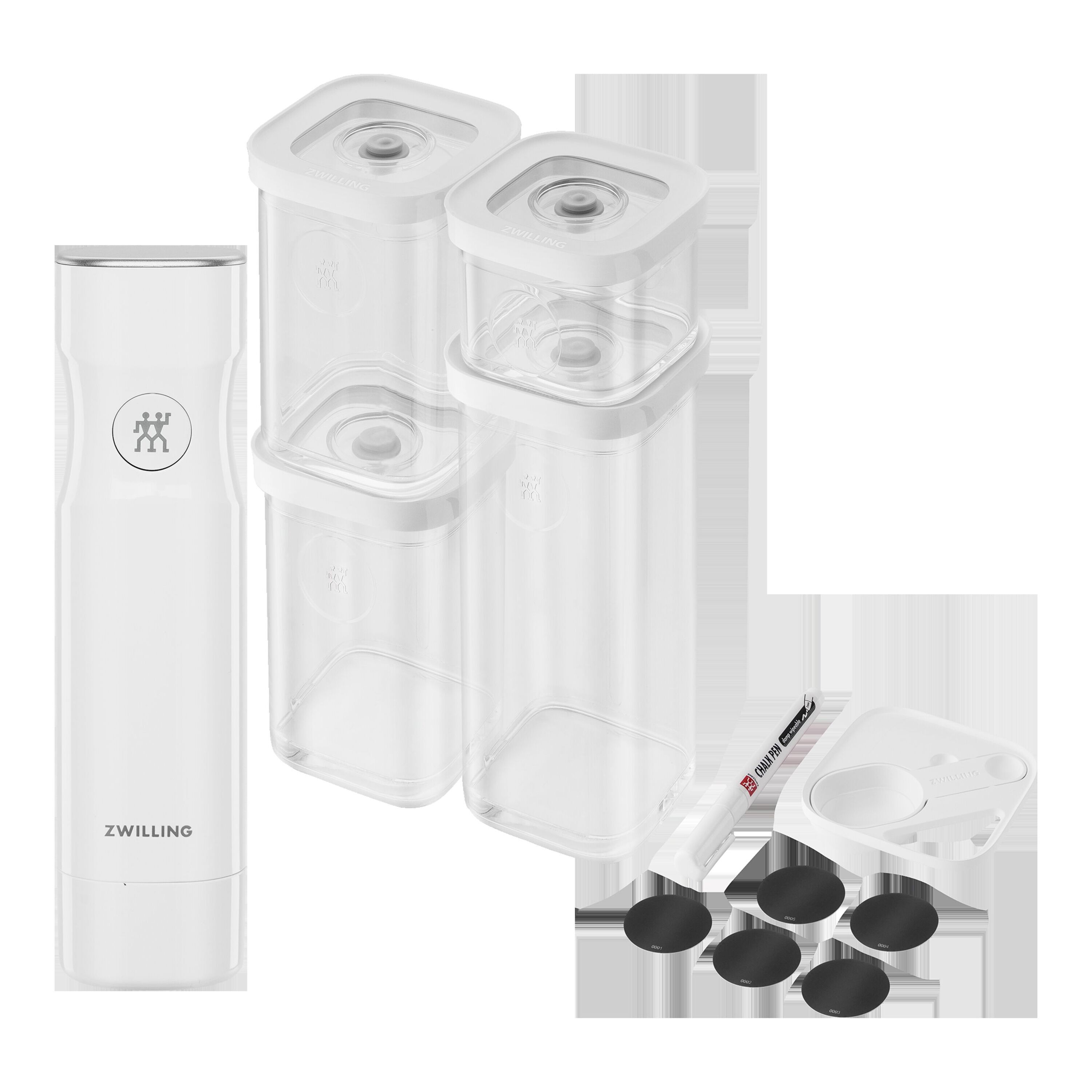 ZWILLING Fresh & Save CUBE CUBE-set, S / 7-delig, transparant-wit - Fresh & Save CUBE - ZWILLING