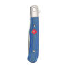 Outdoor, 3-inch, Flipper Folding Pocket Knife, Blue Micarta, small 6