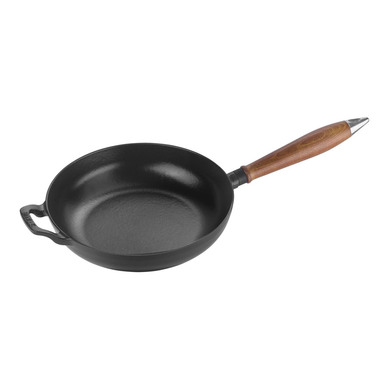 24 cm Cast iron Frying pan black,,large 1