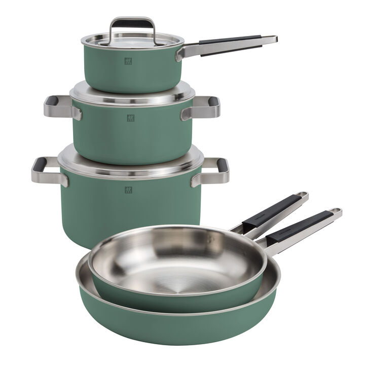 Pure, Pots and pans set, 8-pc, 18/10 Stainless Steel, large 3