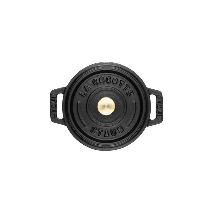 La Cocotte, Mini braadpan 10 cm / 250 ml, Rond, Zwart, large 3