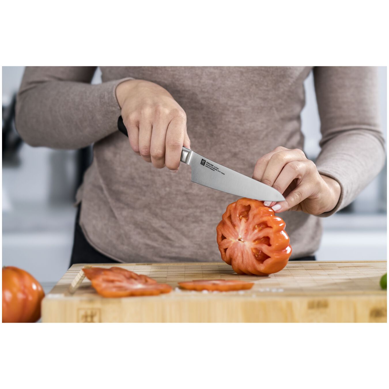 Kompakt kockkniv 14 cm, roséguld,,large 3