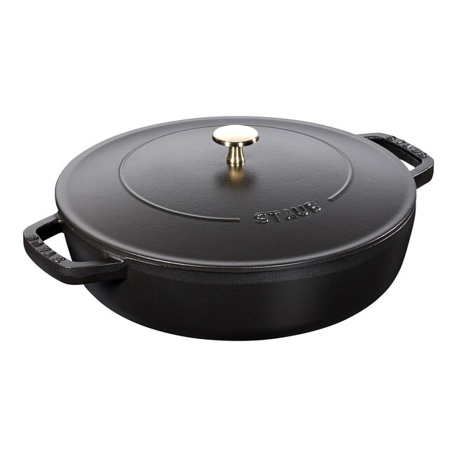 4 qt, Braiser With Lid, Black Matte