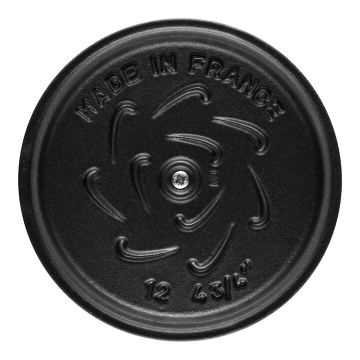 Cast Iron, 0.75 qt, Petite French Oven, black matte, large 4