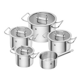 ZWILLING Pro, 5-pcs 18/10 Stainless Steel Pot set silver