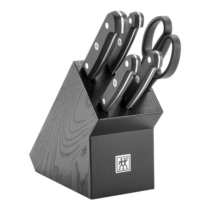 Gourmet, 6-tlg, Messerblockset, Schwarz, large 1