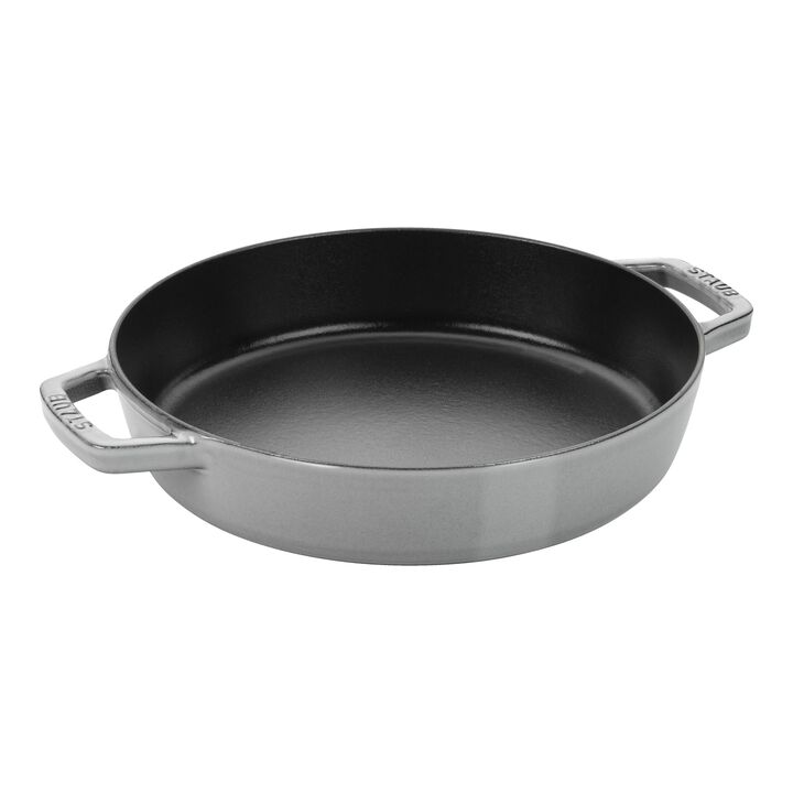 Pans, Padella con 2 maniglie - 20 cm, ghisa, Nero opaco, large 1