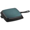 Grill Pans, 26 cm cast iron square American grill, black, small 2
