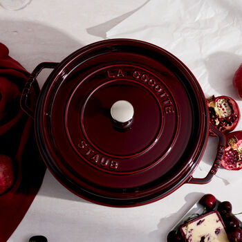 D&ouml;k&uuml;m Tencere | Bordo | 28 cm | 6,75 l | yuvarlak,,large 4