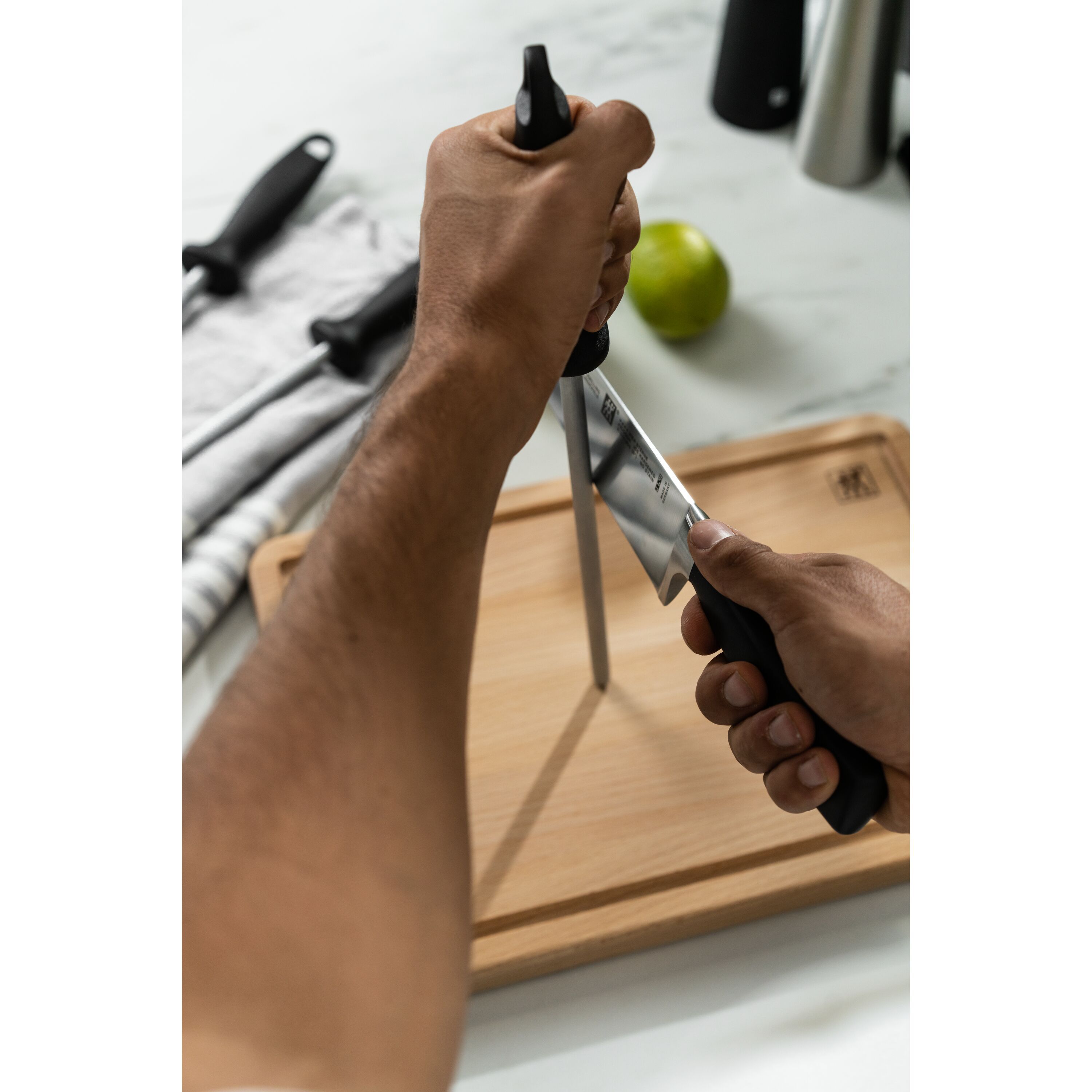 ZWILLING Aanzetstaal, verchroomd - - ZWILLING