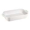 Ceramique, 34 cm x 24 cm rectangular Ceramic Oven dish white, small 1
