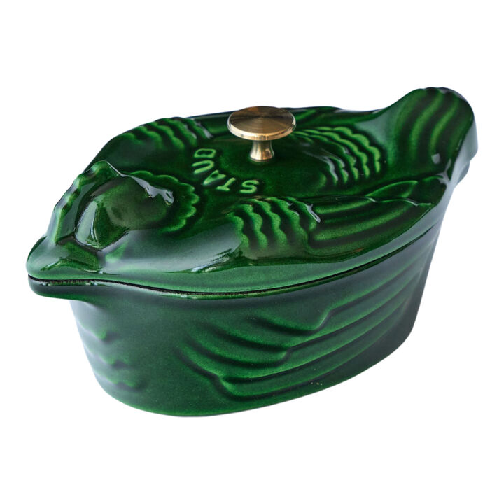 ストウブ 鋳物ホーロー鍋 スモールチキン 11 cm, チキン, バジル  