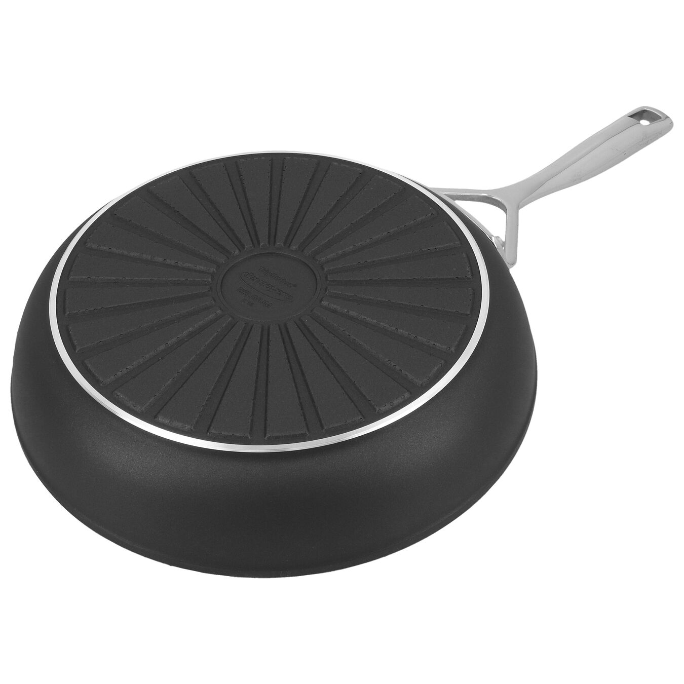 24 cm Aluminum Frying pan silver-black,,large 5