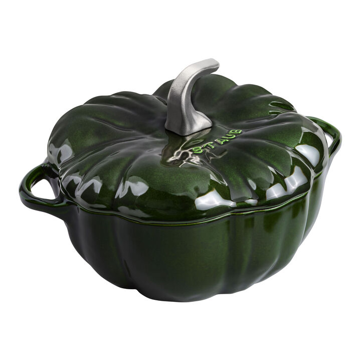 Cast Iron, 3.5 qt, Pumpkin, Dutch Oven With Stainless Steel Knob, Basil, large 1