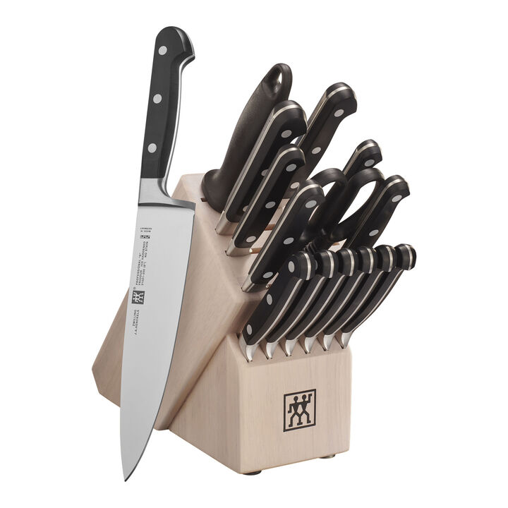 Professional S, 16-pc, Knife block set, pure-white, large 1