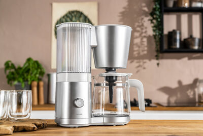 Drip coffee maker, 1,5 l, silver