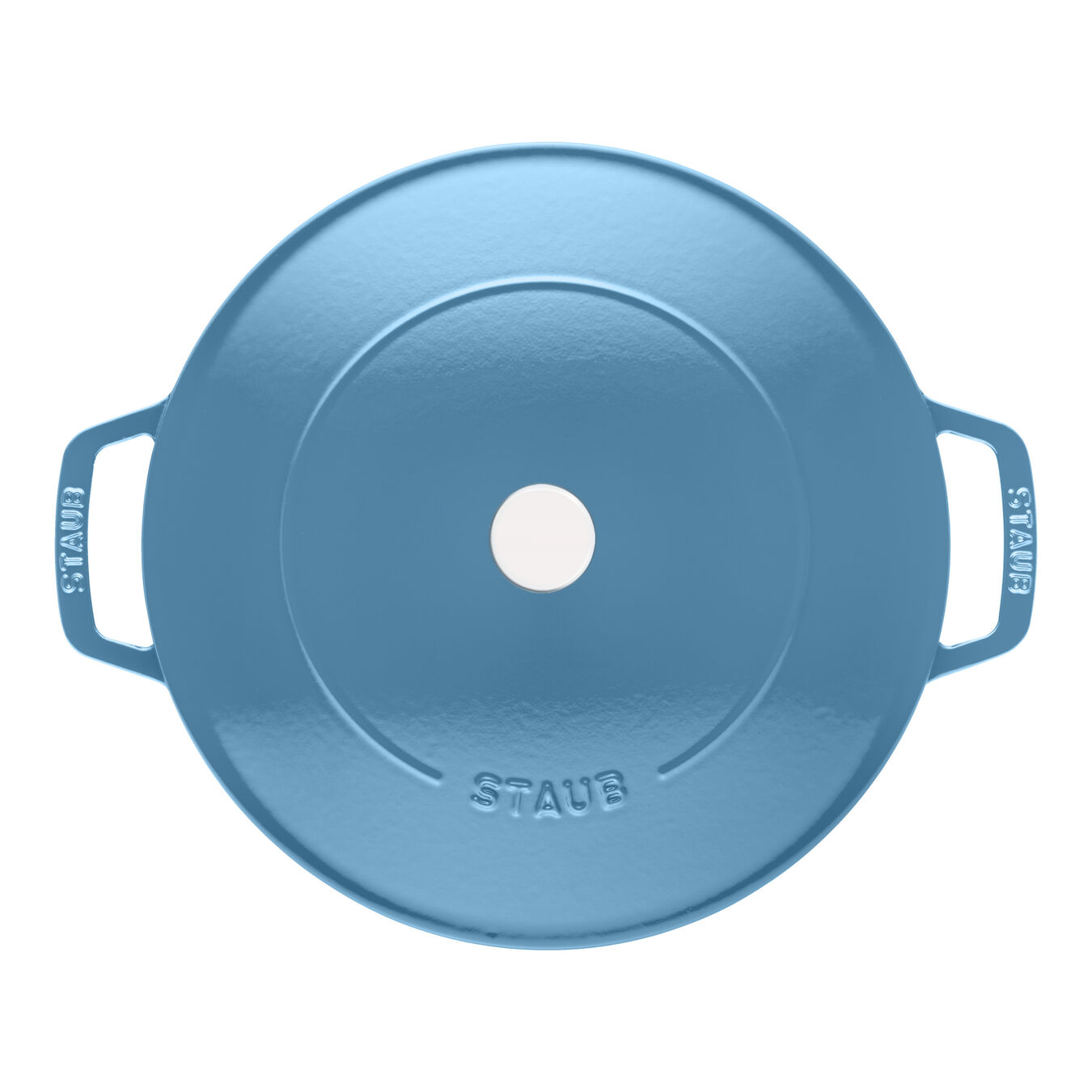 Staub Braisers 3.75 l round Saute pan Chistera, iceblue Official