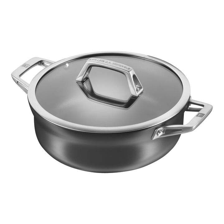 Motion, 4 qt, Aluminum, Non-stick, Hard Anodized Chef's Pan, large 1