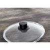  PTFE round Saucier and sauteuse with glass lid, black,,large