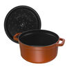 Cast Iron, 7 qt, Round, Dutch Oven, Burnt Orange, small 2