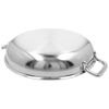 Multifunction 7, 28 cm / 11 inch 18/10 Stainless Steel Frying pan with 2 handles, small 4
