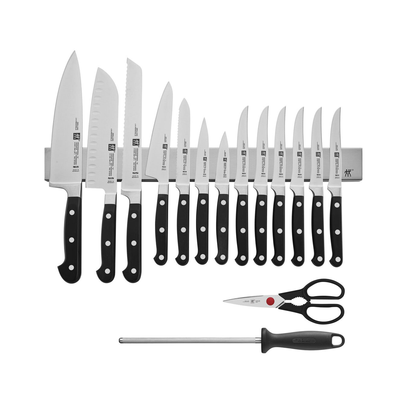 16-pc, Set with Stainless Magnetic Knife Bar,,large 1