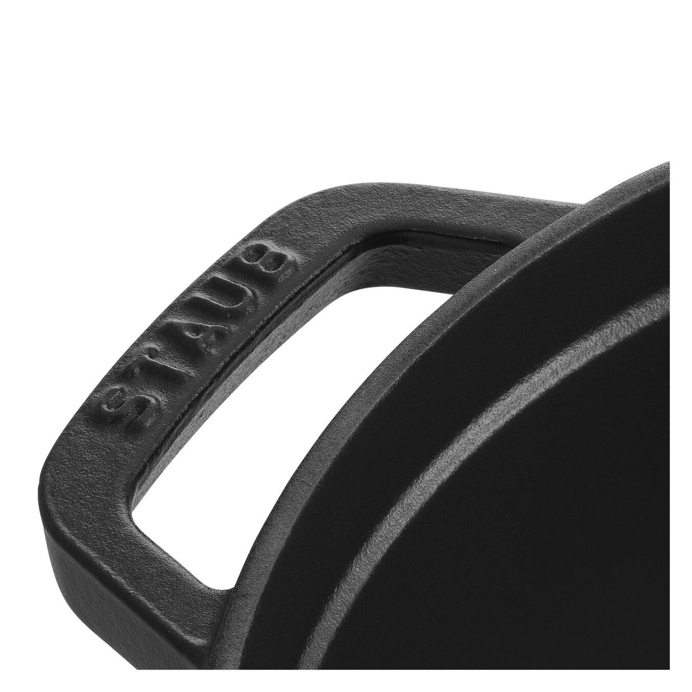 24 cm round Cast iron Cocotte black,,large 5