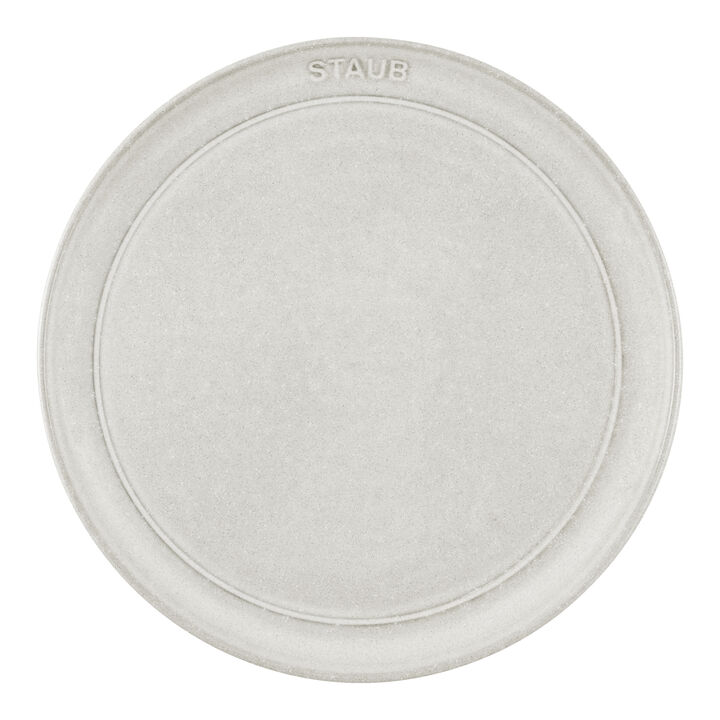 Dining Line, Teller flach 22 cm, rund, Weisser Trüffel, Keramik, large 2