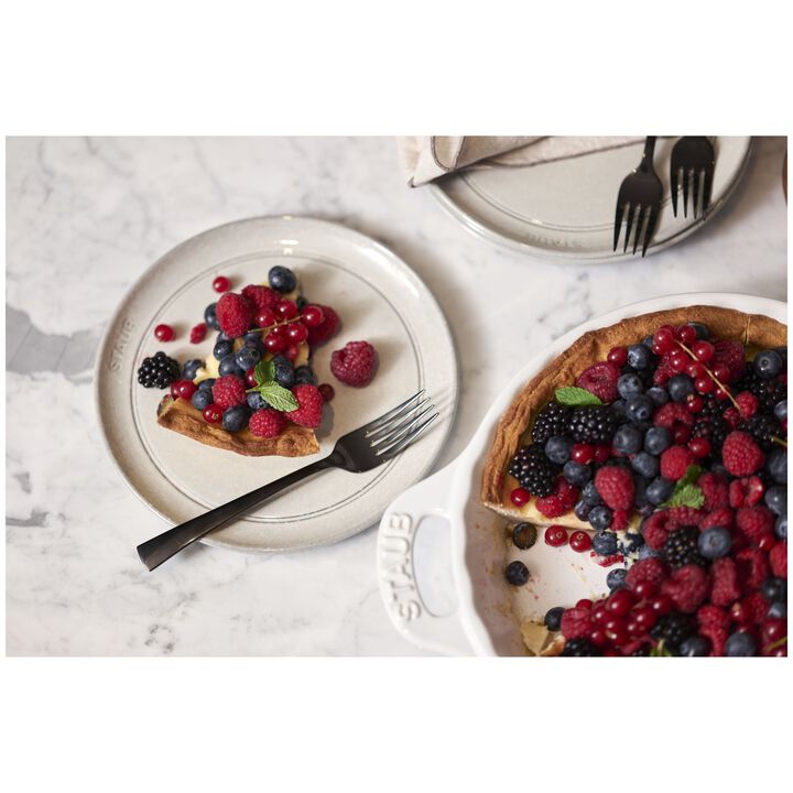 Dining Line, Teller flach 20 cm, rund, Weisser Trüffel, Keramik, large 2