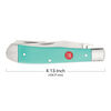 Outdoor, 3.5-inch, Trapper Folding Pocket Knife, Seafoam Green, small 5