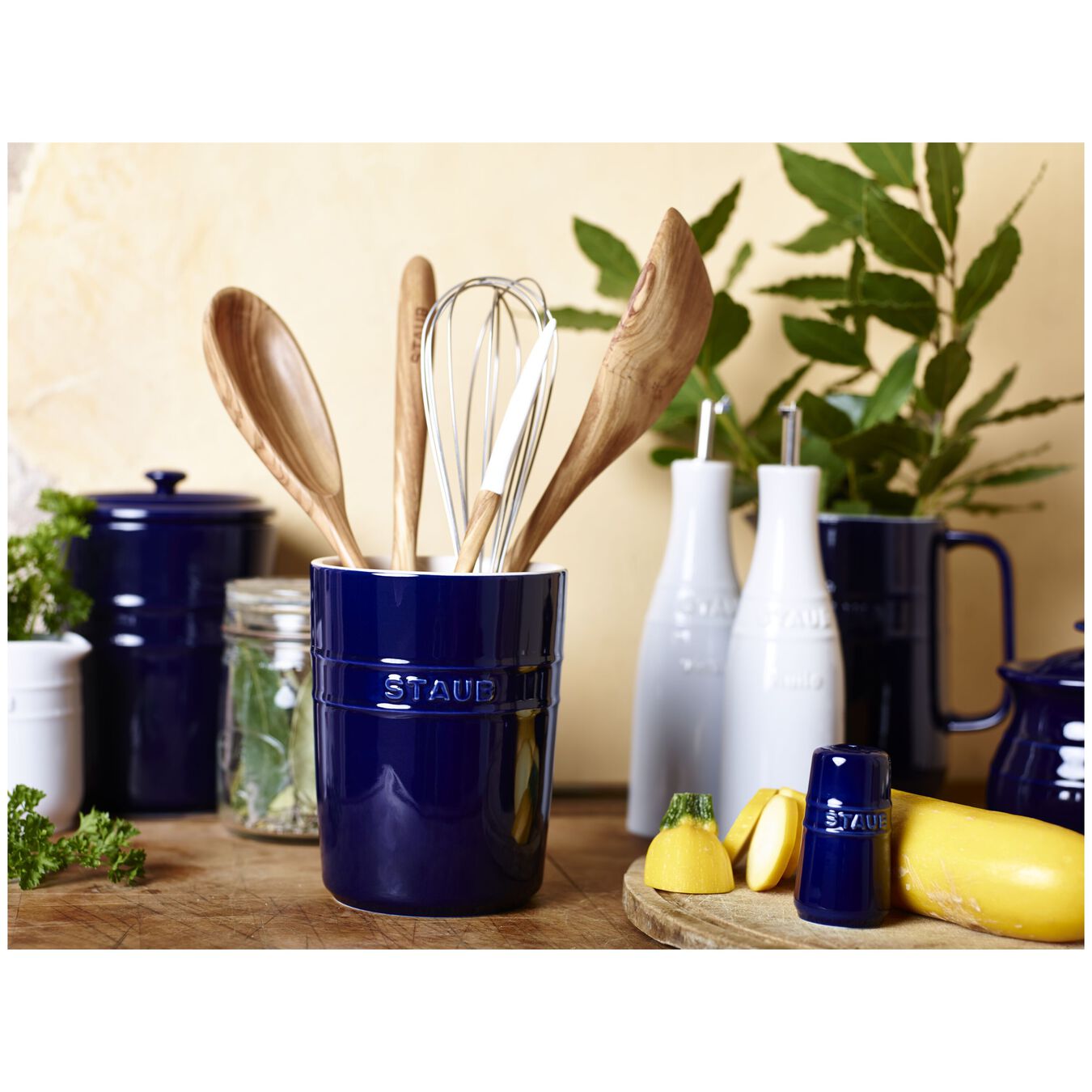 Staub Ceramics Utensil holder, dark blue Official ZWILLING Shop