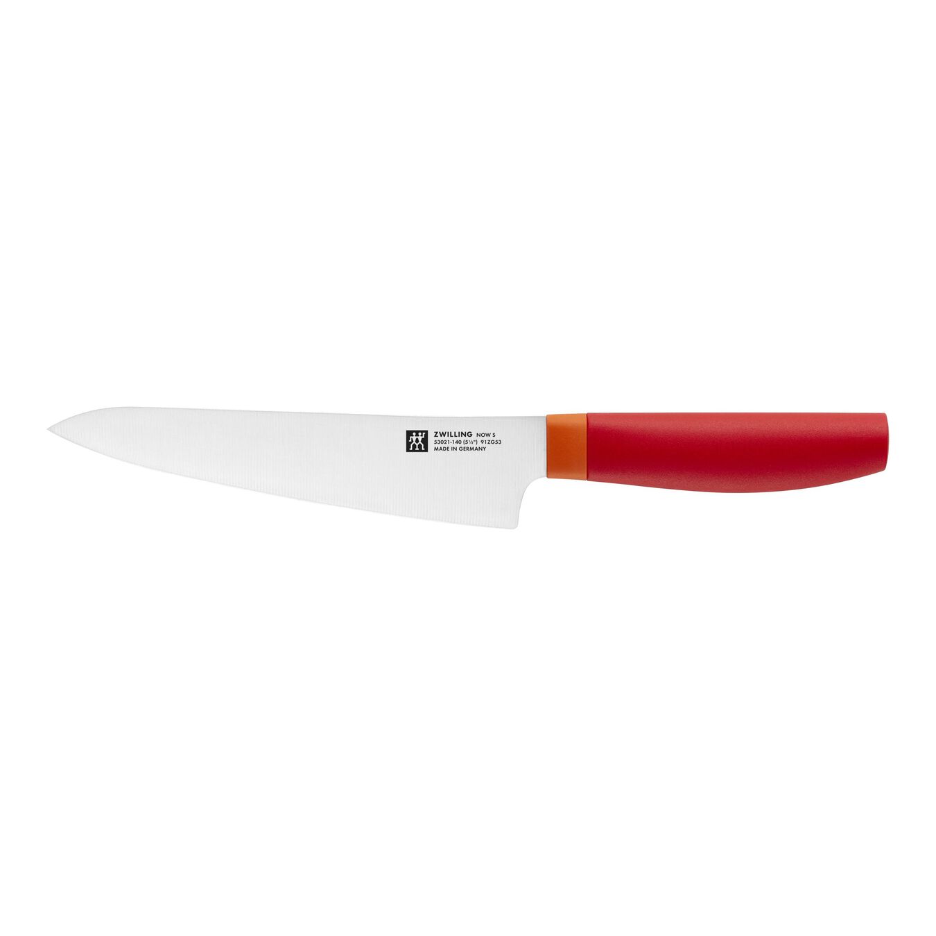 Coltello Chef compact liscio - 14 cm, rosso,,large 1