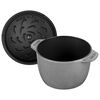 1.75 l cast iron round Rice cocotte, graphite-grey,,large