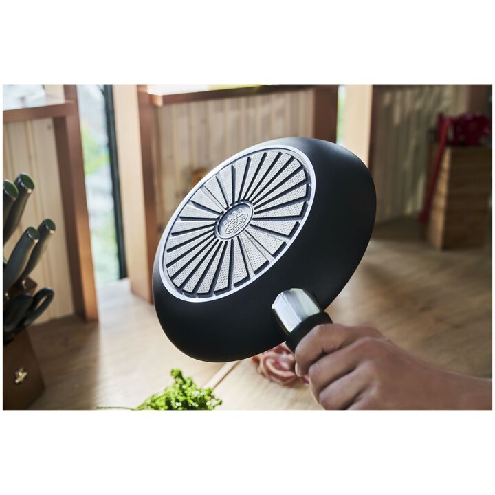Bologna Granitium, Sartén 32 cm, Aluminio, Negro, large 4
