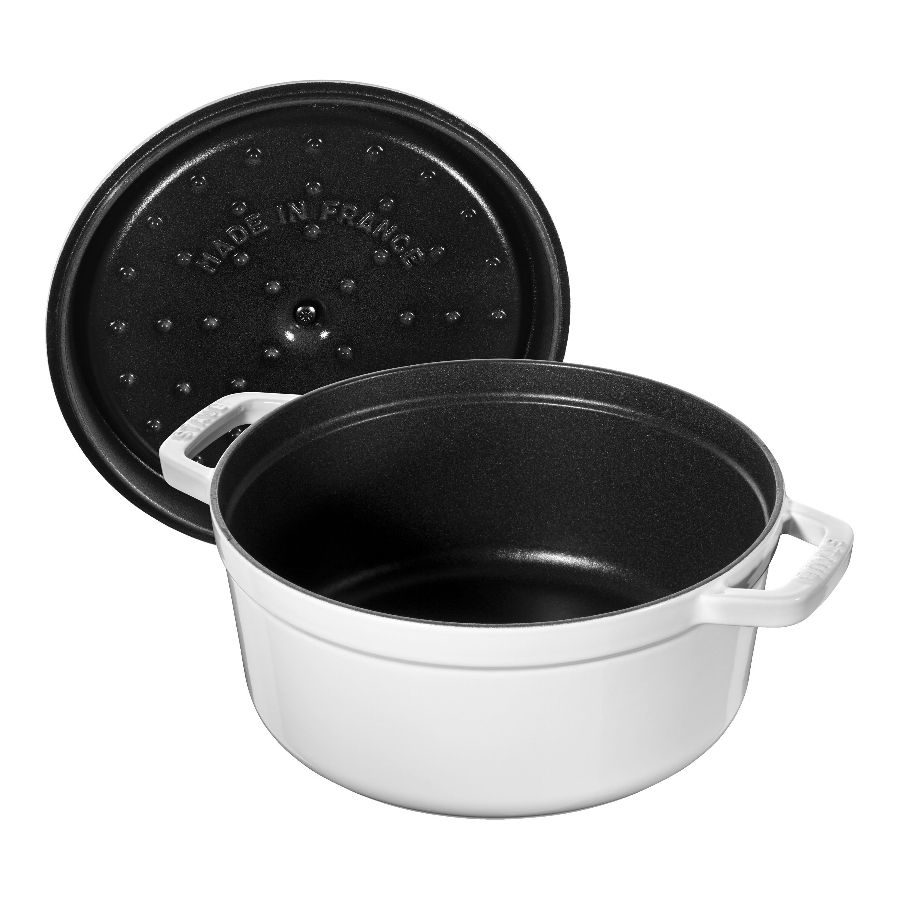 Staub La Cocotte Cocotte 28 cm / 6,75 l, Rond, Puur wit - La Cocotte - Staub
