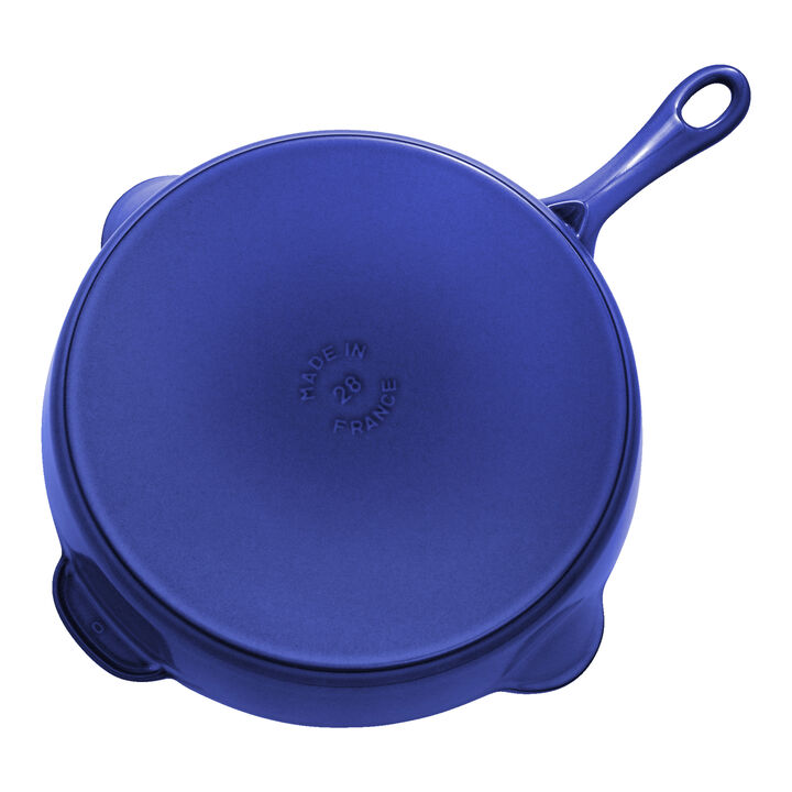 Cast Iron, 11-inch, Traditional Deep Skillet, Blueberry, large 2