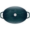 13-inch, oval, Oven dish with lid, la mer,,large