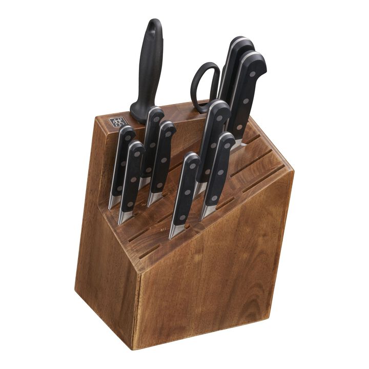 Pro, 12-pc, Knife block set, brown, large 1