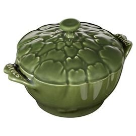 Staub Ceramique, Cocotte 13 cm, Artischocke, Basilikum-Grün, Keramik