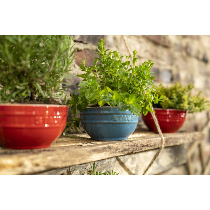 Ceramique, Bol 12 cm, Céramique, Turquoise antique, large 4